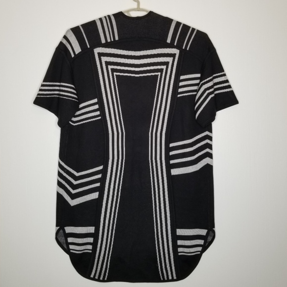 KIT AND ACE Black Studio Silk/Cashmere Cardigan Open Longlined Knit Sweater XS/S - Picture 3 of 5